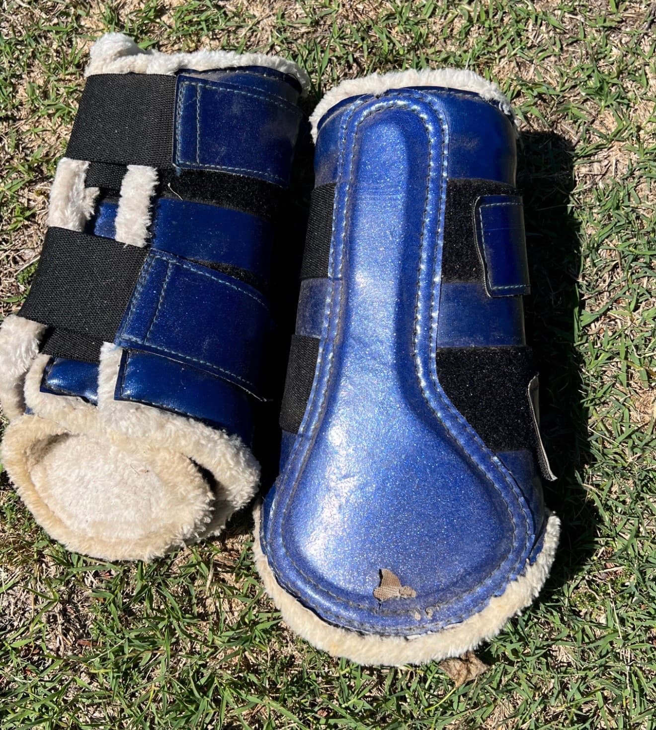 Hufglocken navy sparkle boot set — image 1