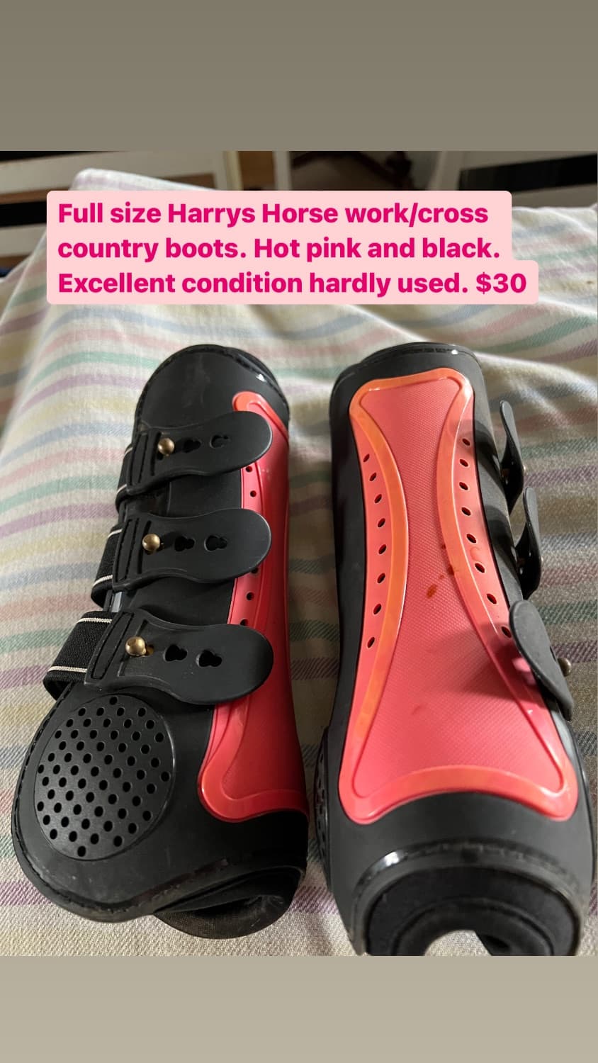 Full size Harry’s Horse cross country boots pink — image 1