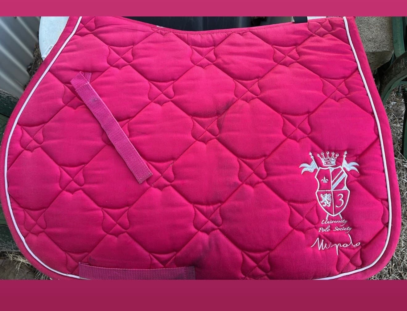 Full HV POLO hot pink jump saddle blanket — image 1