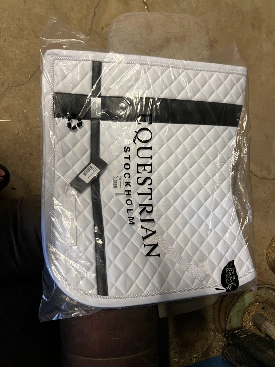 BNWT Equestrian Stockholm White Saddle Pad