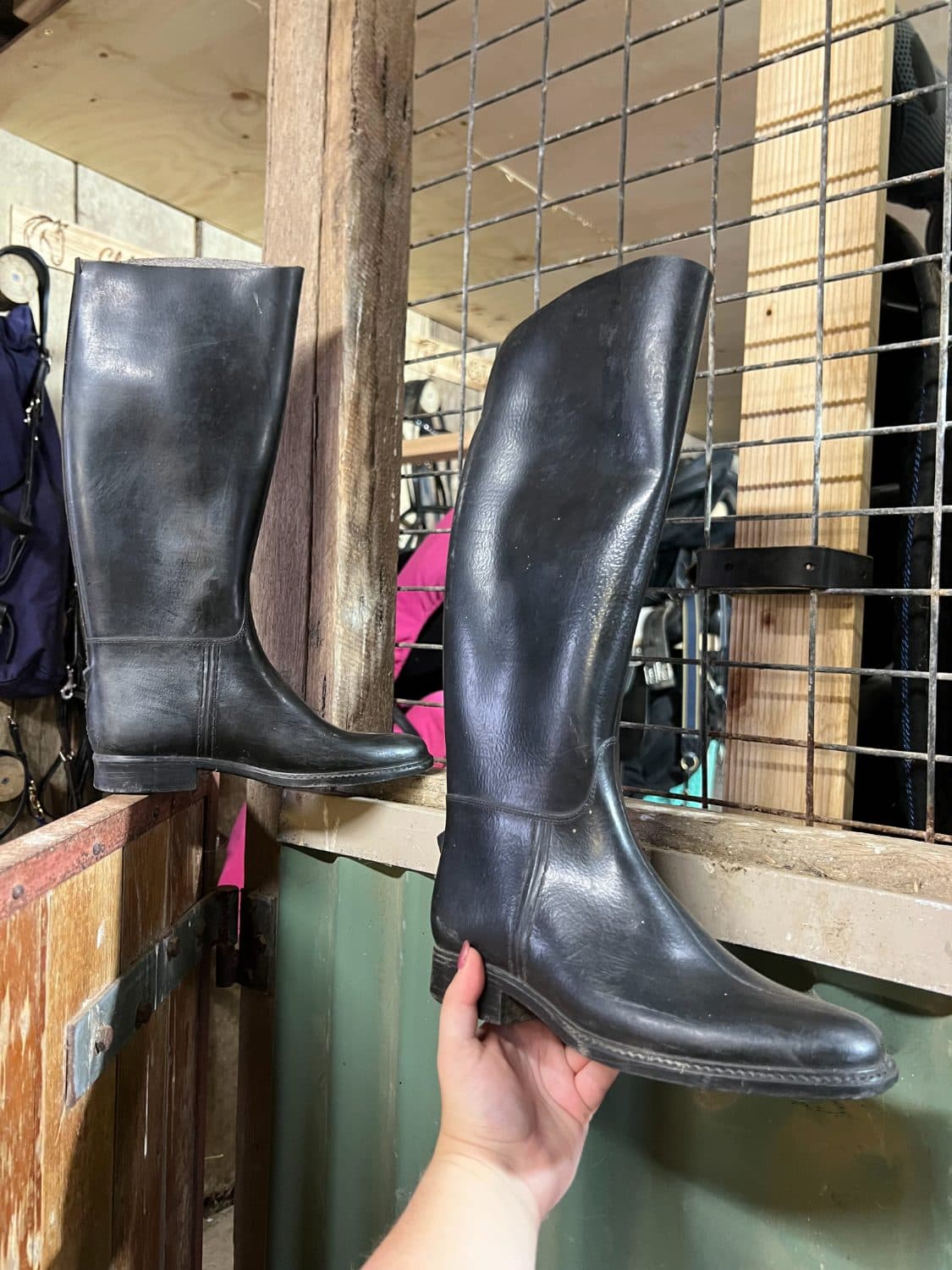 EU38 rubber tall boots — image 1