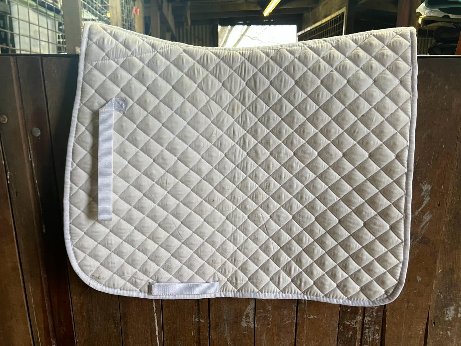Roma White Saddle Pad Set (DR + AP)