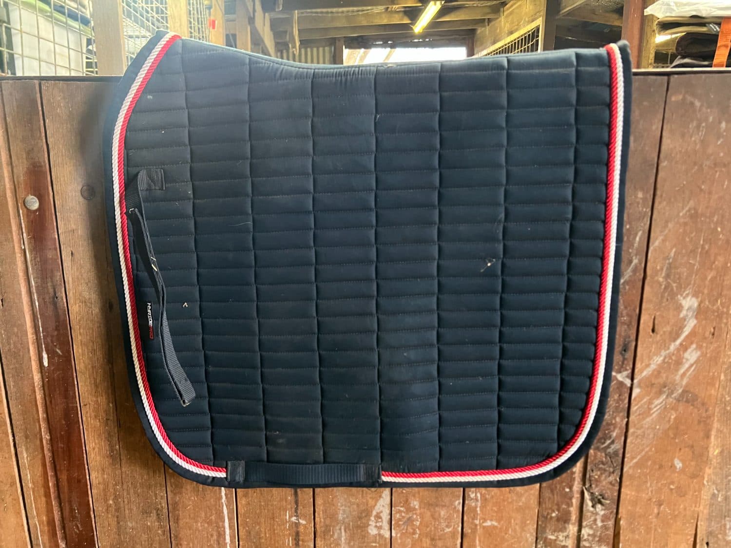 Navy, Red, White Dressage Saddle pad *free postage