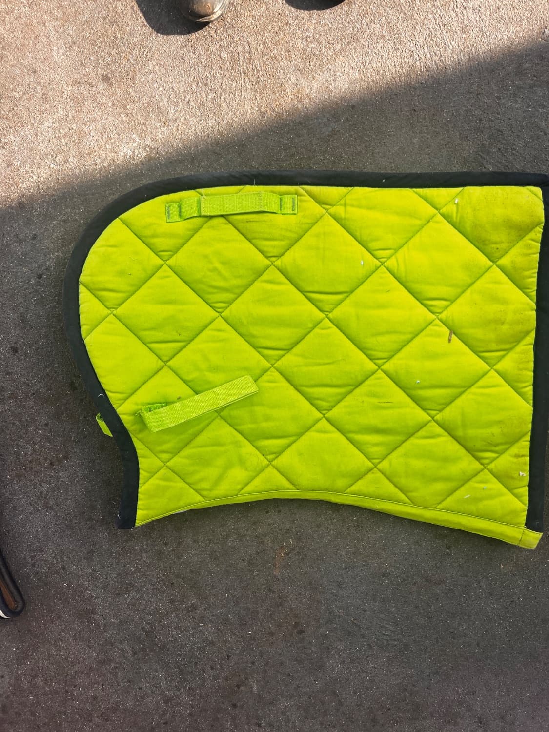 Lime Green Saddle Pad — image 1